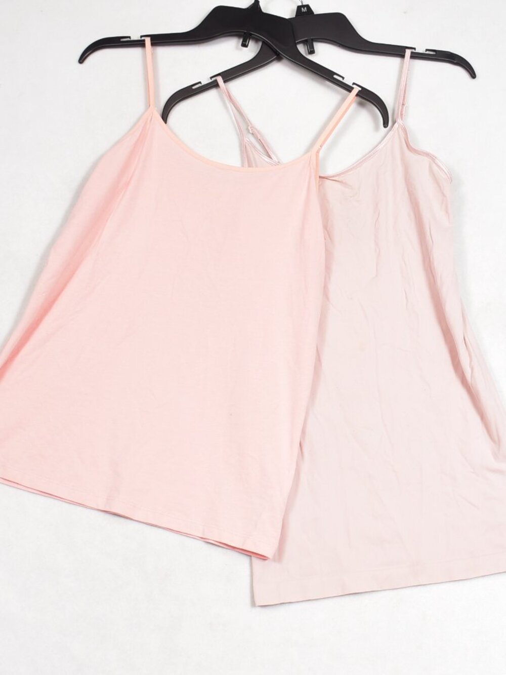 2 Pale and Tan Pink Cami Tank Tops Size Medium